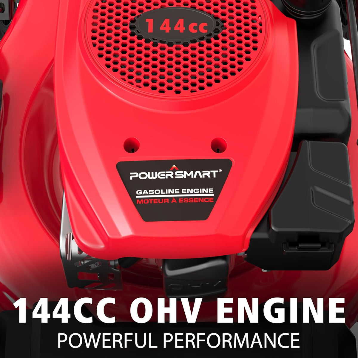 PowerSmart 21 in 2-in-1 Push Lawn Mower With 144cc Engine - 6-Position Height Adjustment