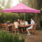 Ainfox Pop-Up Canopy Tent With 4 Sidewalls, 10 x 10 Ft, Pink
