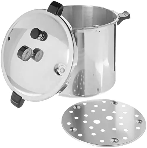 Presto Pressure Canner, 23-Quart, Induction-Compatible, Silver Aluminum - 01784