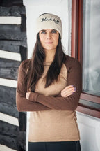 Merino Wool Headband, 12 cm, Beige - Classic