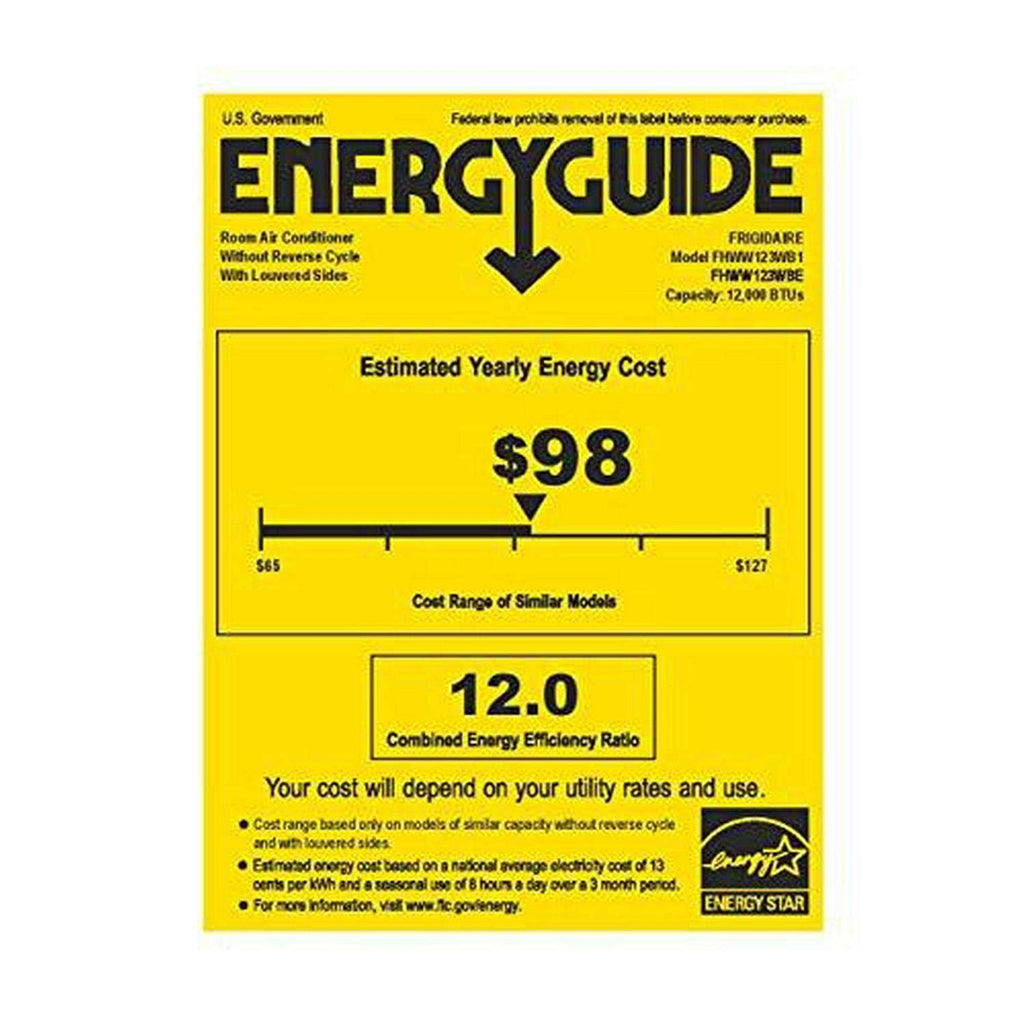 Frigidaire 12,000 BTU Connected Window-Mounted Room Air Conditioner - FHWW123WB1