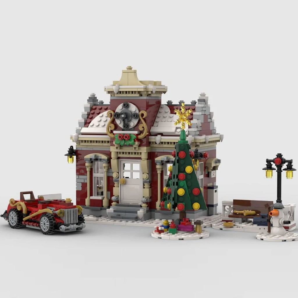 FILONA Christmas Country Church Building Block Kit, 1769 Pieces - MOC-147549