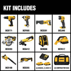 DeWalt 20V MAX 10-Tool Combo Kit With Batteries & Charger - DCK1020D2