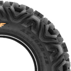ATV UTV All-Terrain Replacement Tires Set Of 4, 25x8-12 Front And 25x10-12 Rear