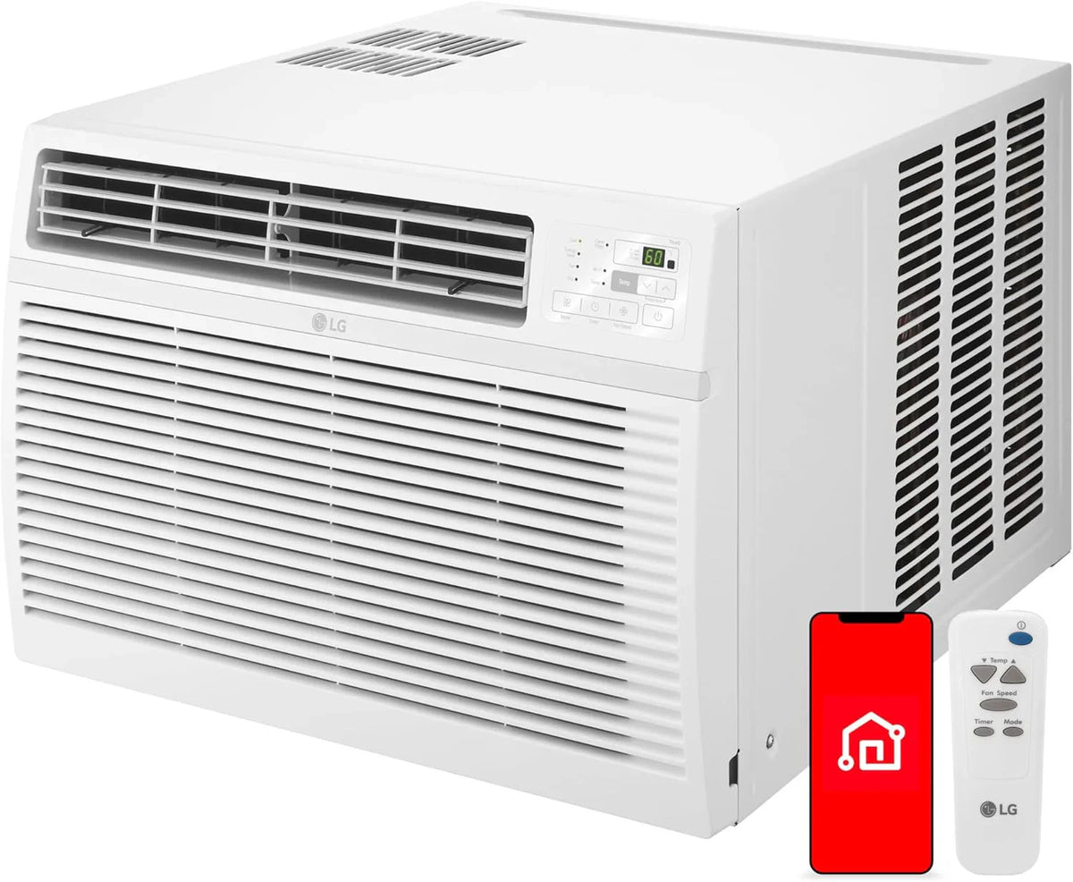 LG 5000 BTU Window Air Conditioner With Remote, White