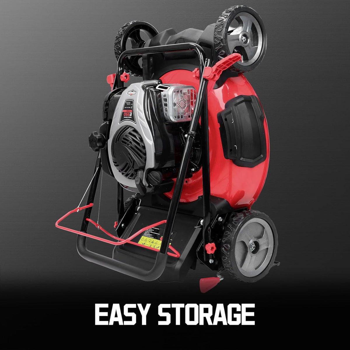 PowerSmart Self-Propelled Gas Lawn Mower 22-Inch 140cc Briggs & Stratton E550 Engine - 3-In-1 Rear-Wheel Drive