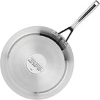 KitchenAid 10 Piece 3-Ply Base Brushed Stainless Steel Induction Cookware Set With Nonstick Grill Pan