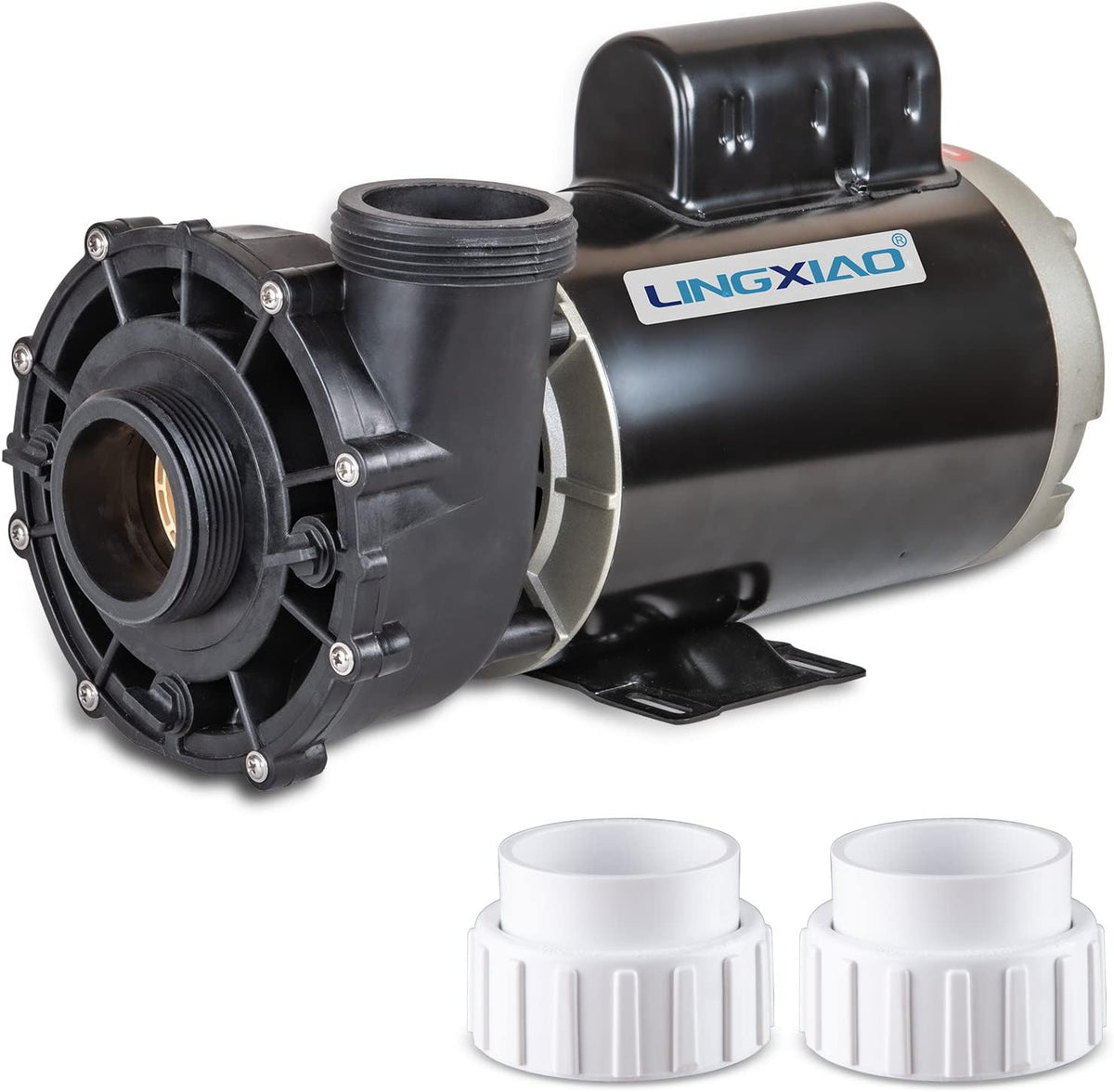 LINGXIAO Spa Pump 4 HP 2 Speed 220-240V 2 in Port 56 Frame - 56WUA400-II