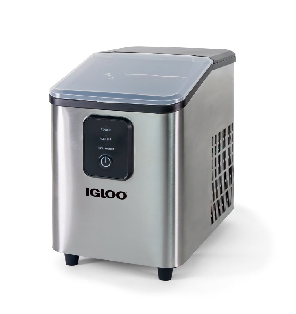 Igloo Self-Cleaning Countertop Ice Maker, 26 lbs. Per Day, 8 Pieces Every 7-8 Minutes, Aqua