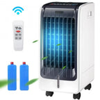 Portable Evaporative Cooling Fan, 6L, 3-Speed, 8H Timer, 110V, White