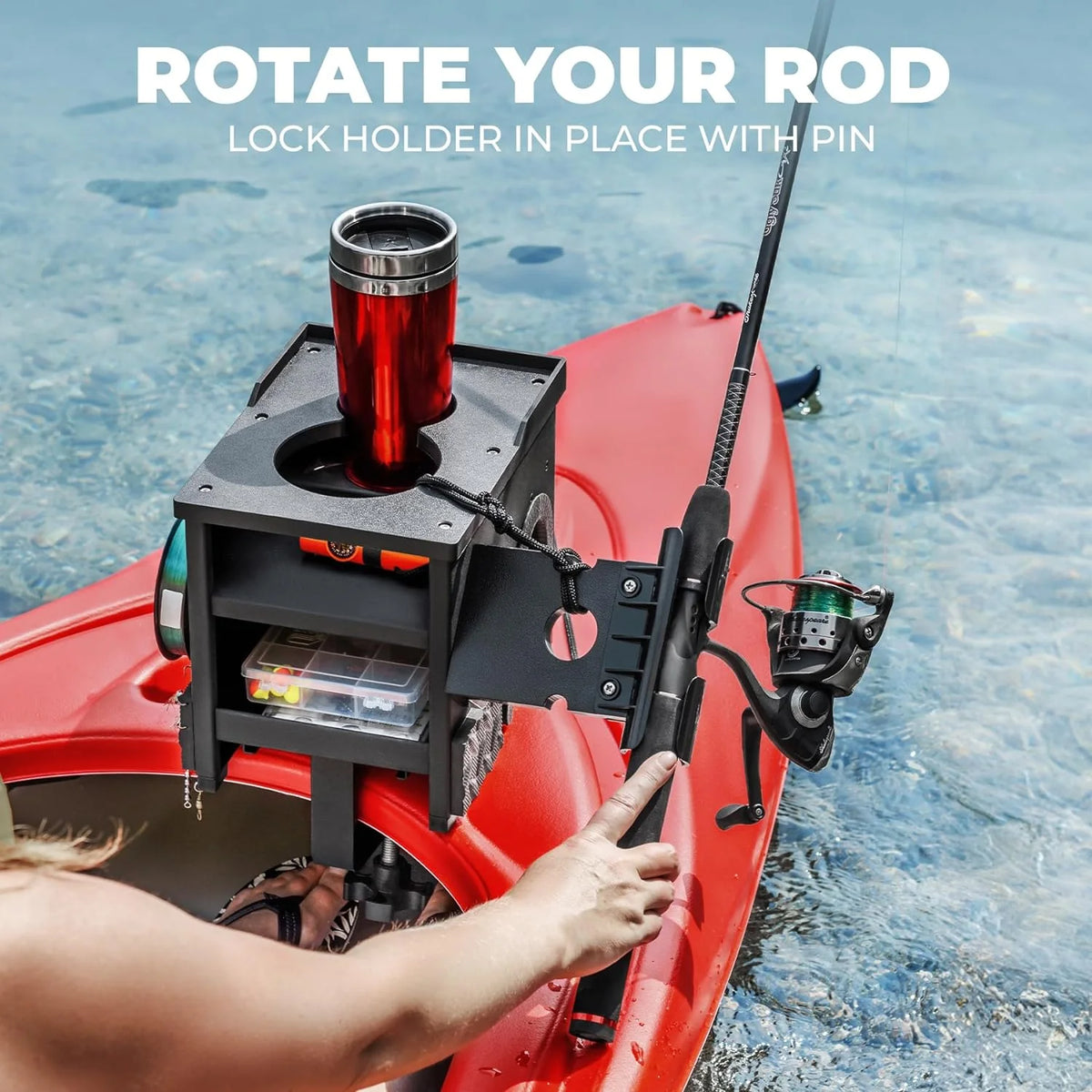 BOAT-TOTE Boat Tote Regular Fishing Accessory, Fits Gunnels Up To 2.5in Thick - BTR-701