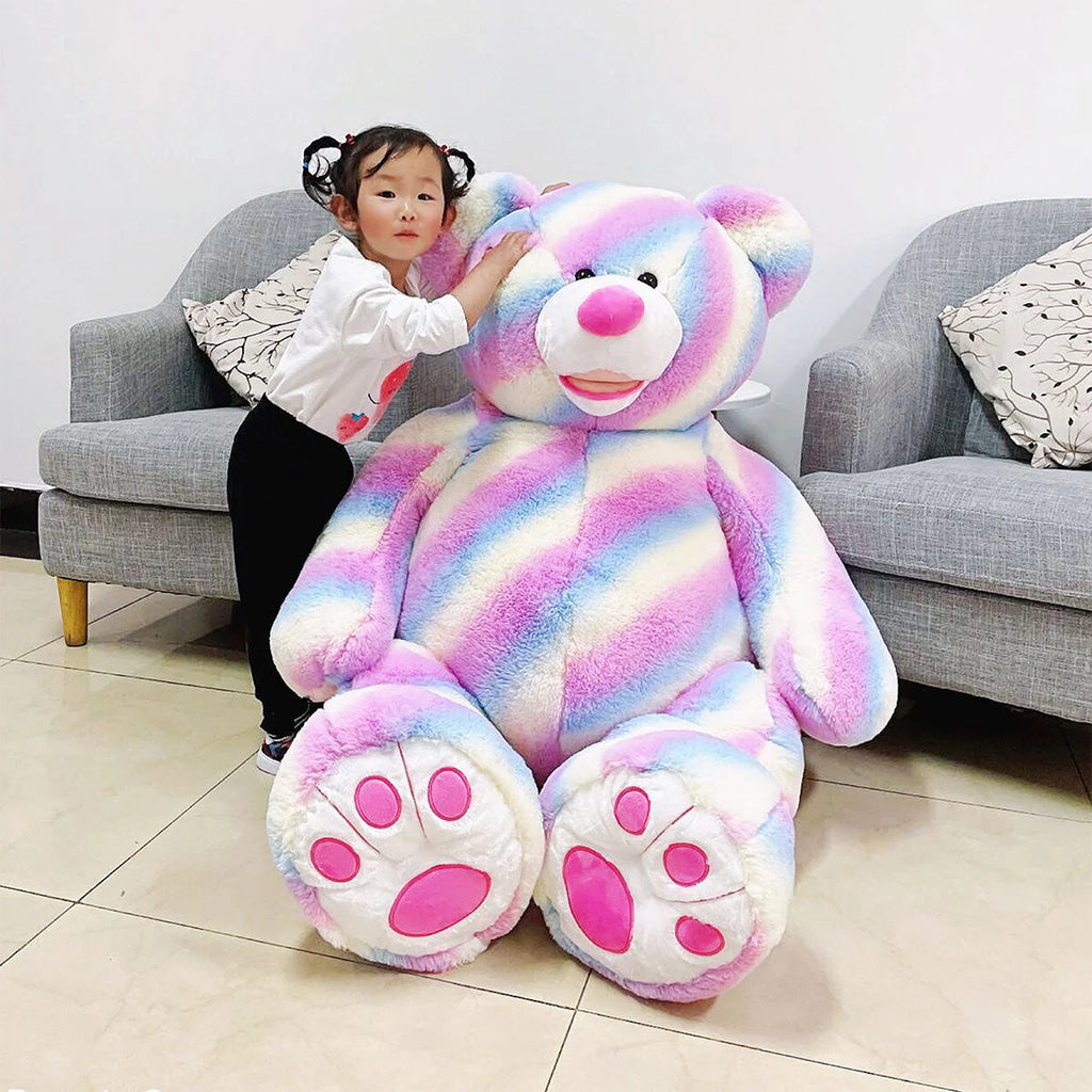 Hugfun Plush Rainbow Teddy Bear 53 Inch (1.3m)