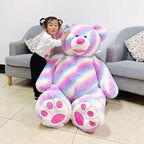 Hugfun Plush Rainbow Teddy Bear 53 Inch (1.3m)