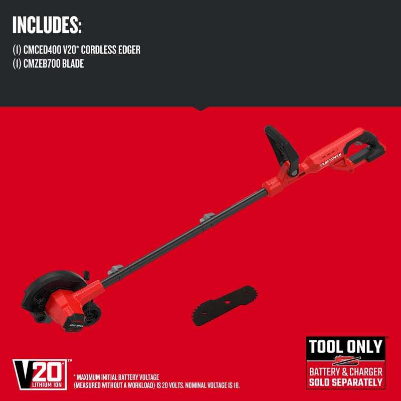 Craftsman V20 Cordless Lawn Edger Tool - CMCED400B