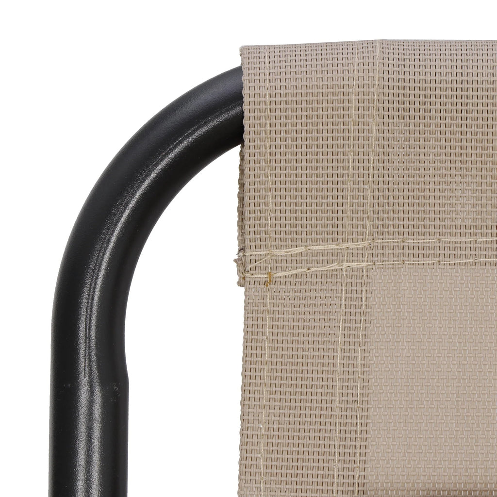 HomGarden Steel Zero-Gravity Chair 2 Pack - Beige