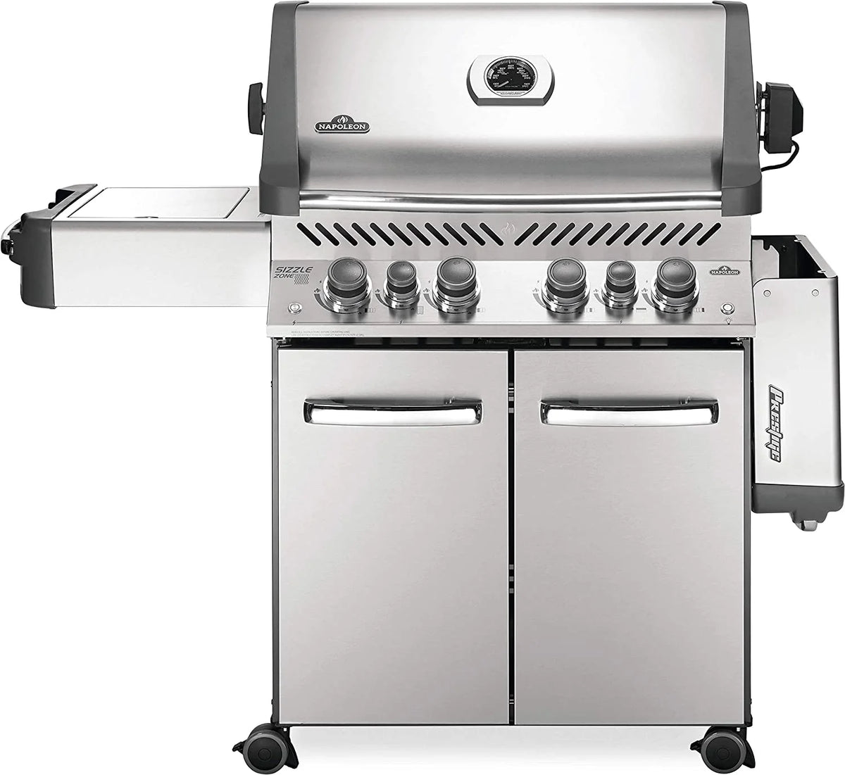 Napoleon Prestige 500 RSIB Propane Gas Grill With Infrared Side And Rear Burners, Stainless Steel - P500RSIBPSS-3