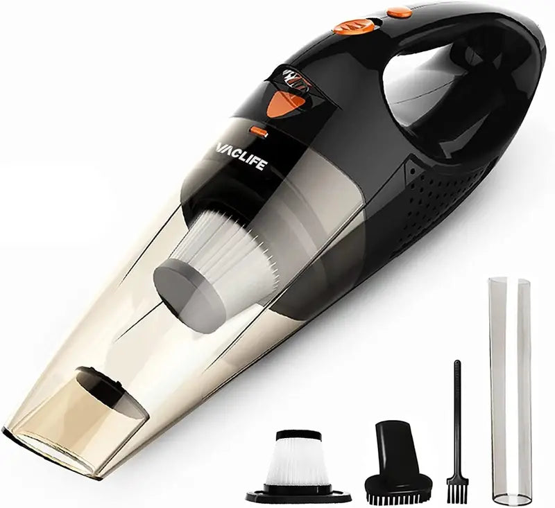 VacLife Mini Cordless Rechargeable Handheld Vacuum Cleaner With 2 Attachments And LED Light - VL189