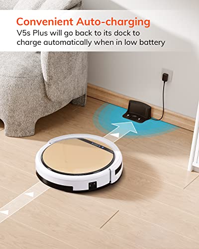ILIFE Robot Vacuum And Mop Combo, 300ml Dustbin, 300ml Water Tank, 2.4G WiFi - V5s Plus