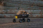 Poly Dump Garden Cart With No-Flat Tires, 7 Cubic Feet, 1200-Pound Capacity, Black - 7GCG-NF