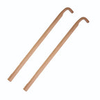 Lehman's Hardwood Plow Handles for Low and High Wheel Cultivators, Set of 2, 7/8 in x 1 3/4 in x 48 in, 8.5 in Curved