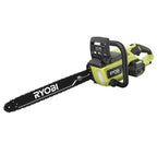 RYOBI 40V 18-Inch Cordless Chainsaw Kit With Battery And Charger - Green