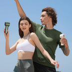 JISULIFE Handheld Turbo Fan, 5000mAh Rechargeable, 1-100 Speeds, Digital Display - Pro1S