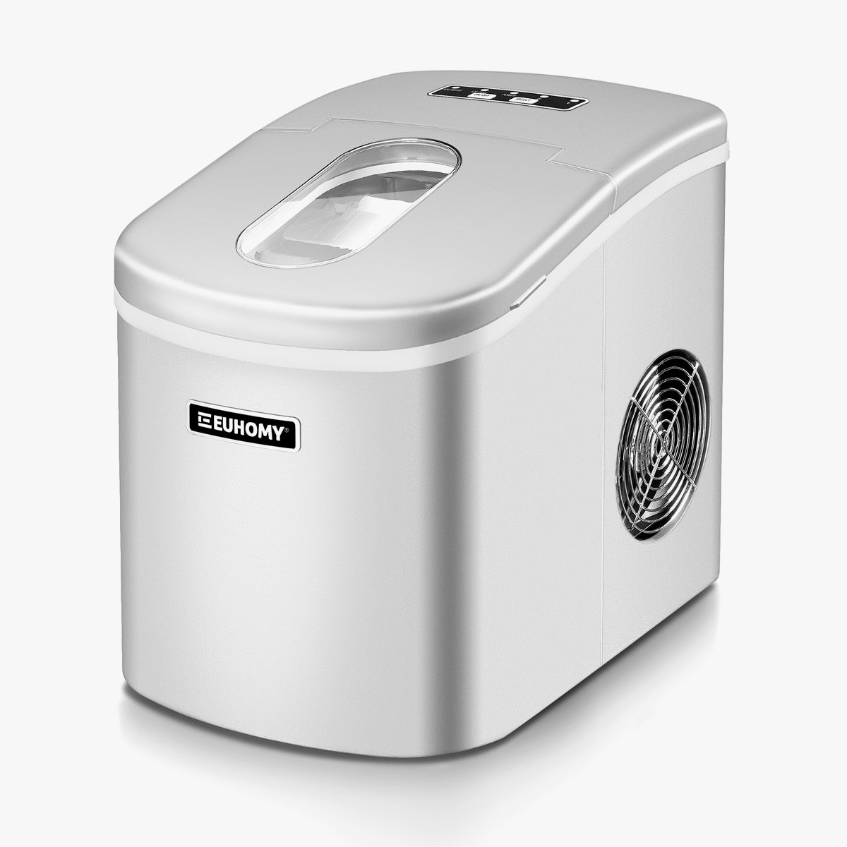 Euhomy Portable Compact Countertop Ice Maker - Silver