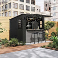 Suncast Cabana-Style Entertainment Shed, 8 ft x 7 ft, Resin - BMCB8730T