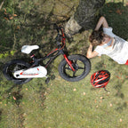 18 Inch Magnesium Alloy Kids Bike With Dual Disc Brakes, Lightweight Frame, Black