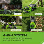 Greenworks Cordless Self-Propelled Lawn Mower 60V 21in - 2 x 4.0Ah Batteries