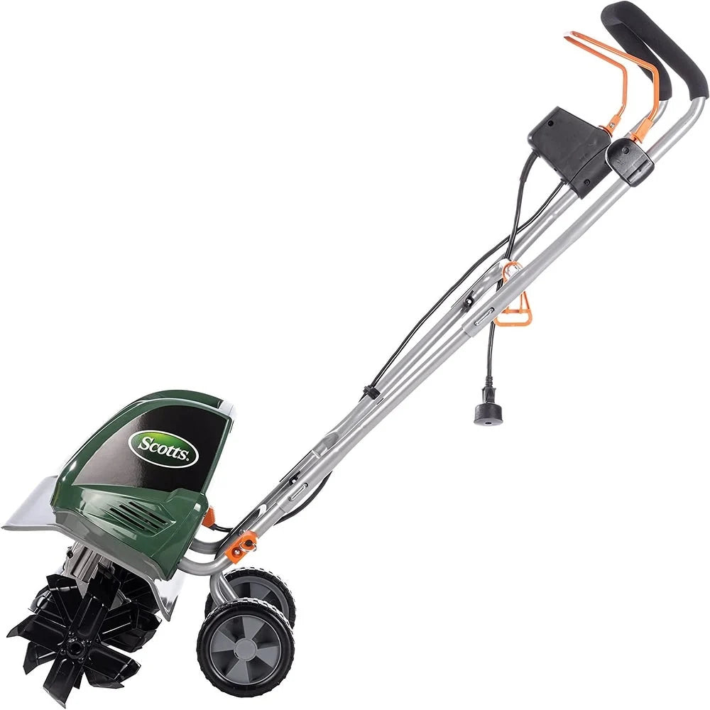 Scotts Outdoor Power Tools Electric Garden Tiller Cultivator, 14 Amp, 20-Inch, Green