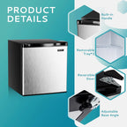 Euhomy Upright Compact Mini Freezer, 3.0 Cubic Feet, Single Door With Reversible Door