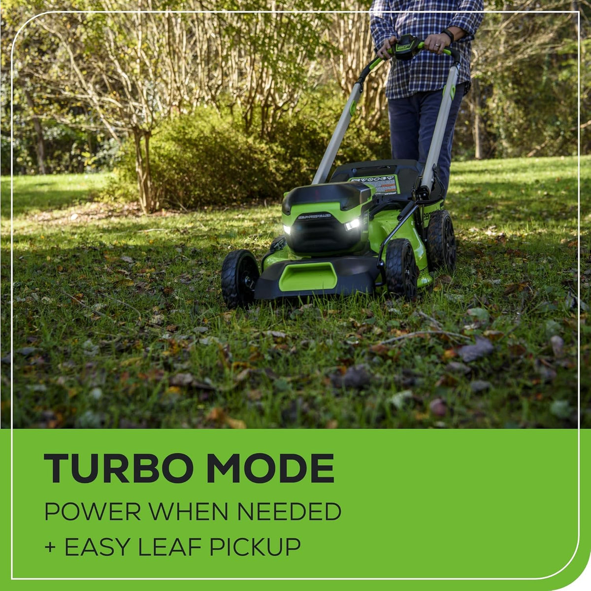 Greenworks Cordless Self-Propelled Lawn Mower 60V 21in - 2 x 4.0Ah Batteries