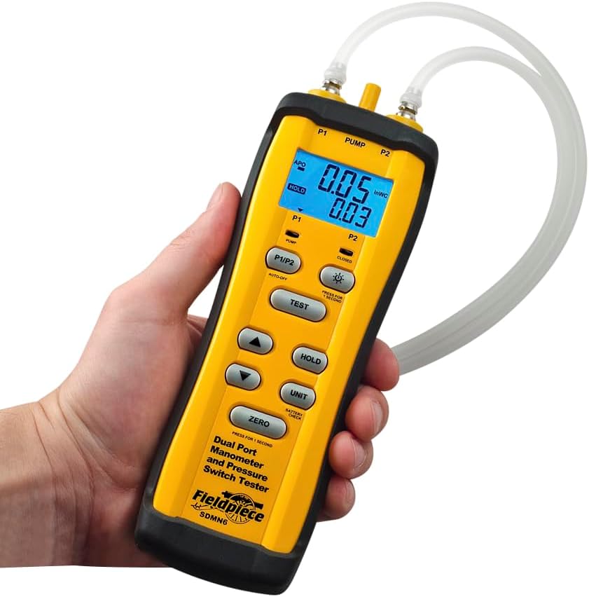 Dual-Port Manometer With Pressure Switch Tester - SDMN6