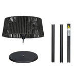 Better Homes & Gardens Electric Outdoor Patio Heater - Black Floor Lamp