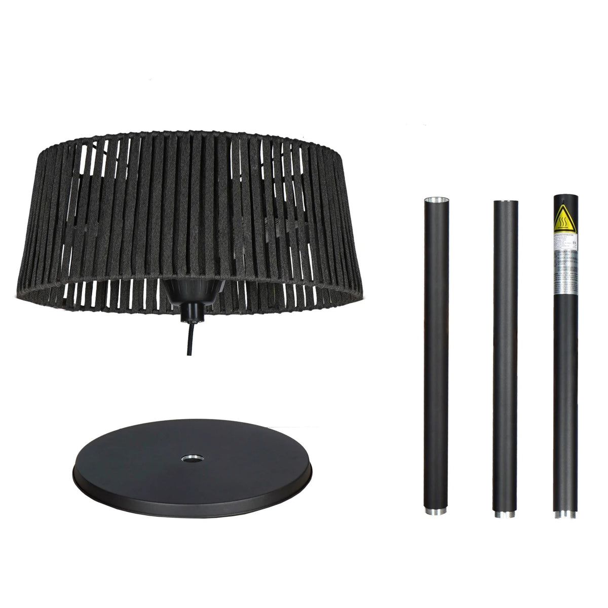 Better Homes & Gardens Electric Outdoor Patio Heater - Black Floor Lamp