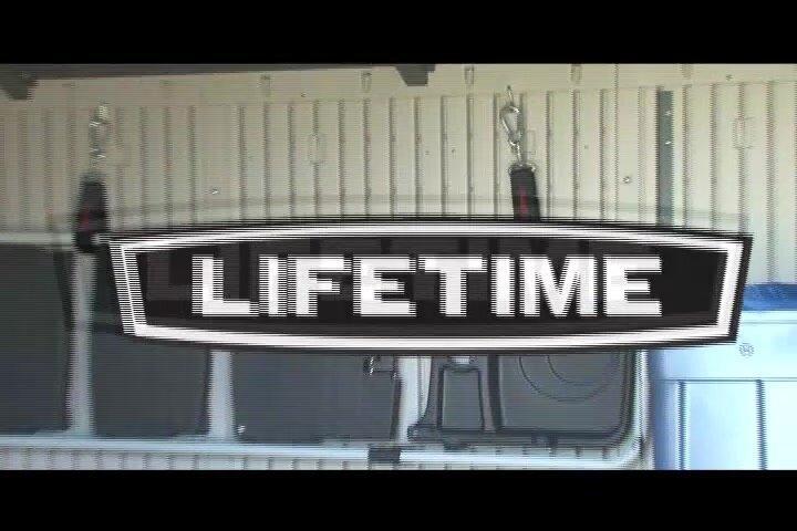 Lifetime Side Entry Plastic Storage Shed 15 ft W x 8 ft D Gray/Beige - 6446