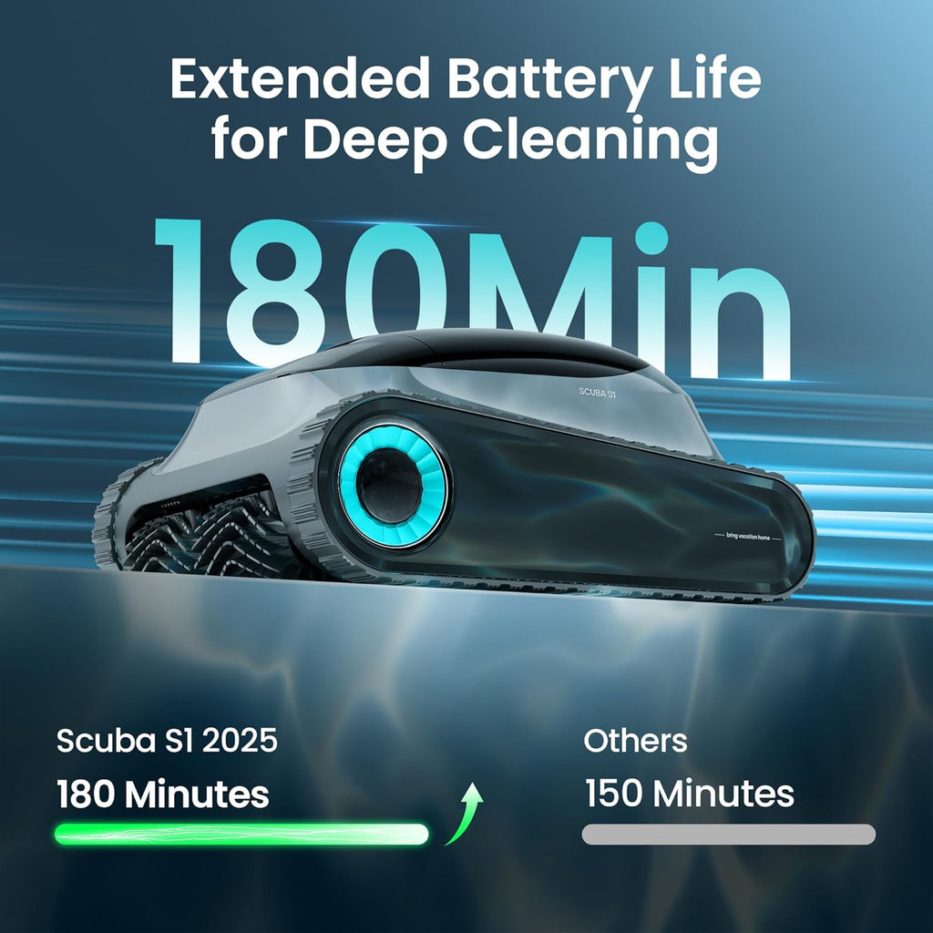 Aiper Scuba S1 Robotic Pool Cleaner With Wall And Waterline Cleaning - S1
