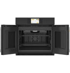 Cafe 30 Inch Matte Black Single Convection Smart Electric Wall Oven - CTS90FP3ND1