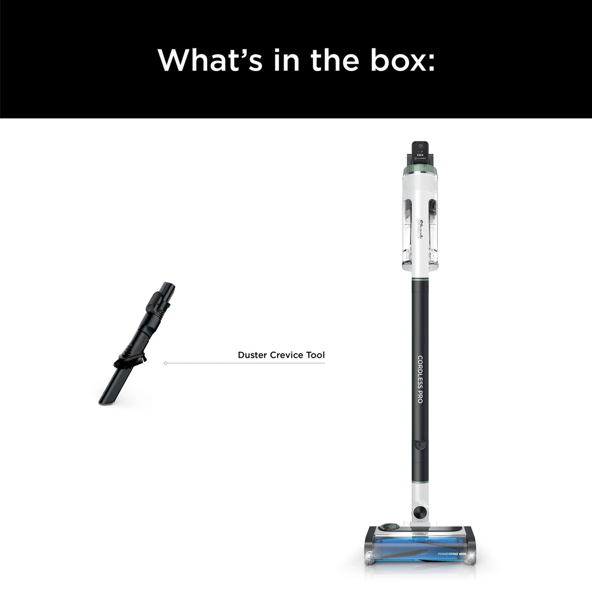 Shark Cordless Pro Stick Vacuum Cleaner With Clean Sense IQ And PowerFins+ Brushroll - IZ560H
