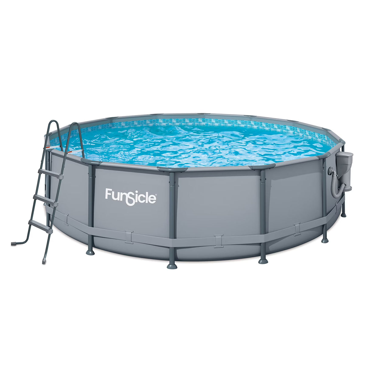 Funsicle Oasis Round Above-Ground Pool 14-ft x 42-in Gray
