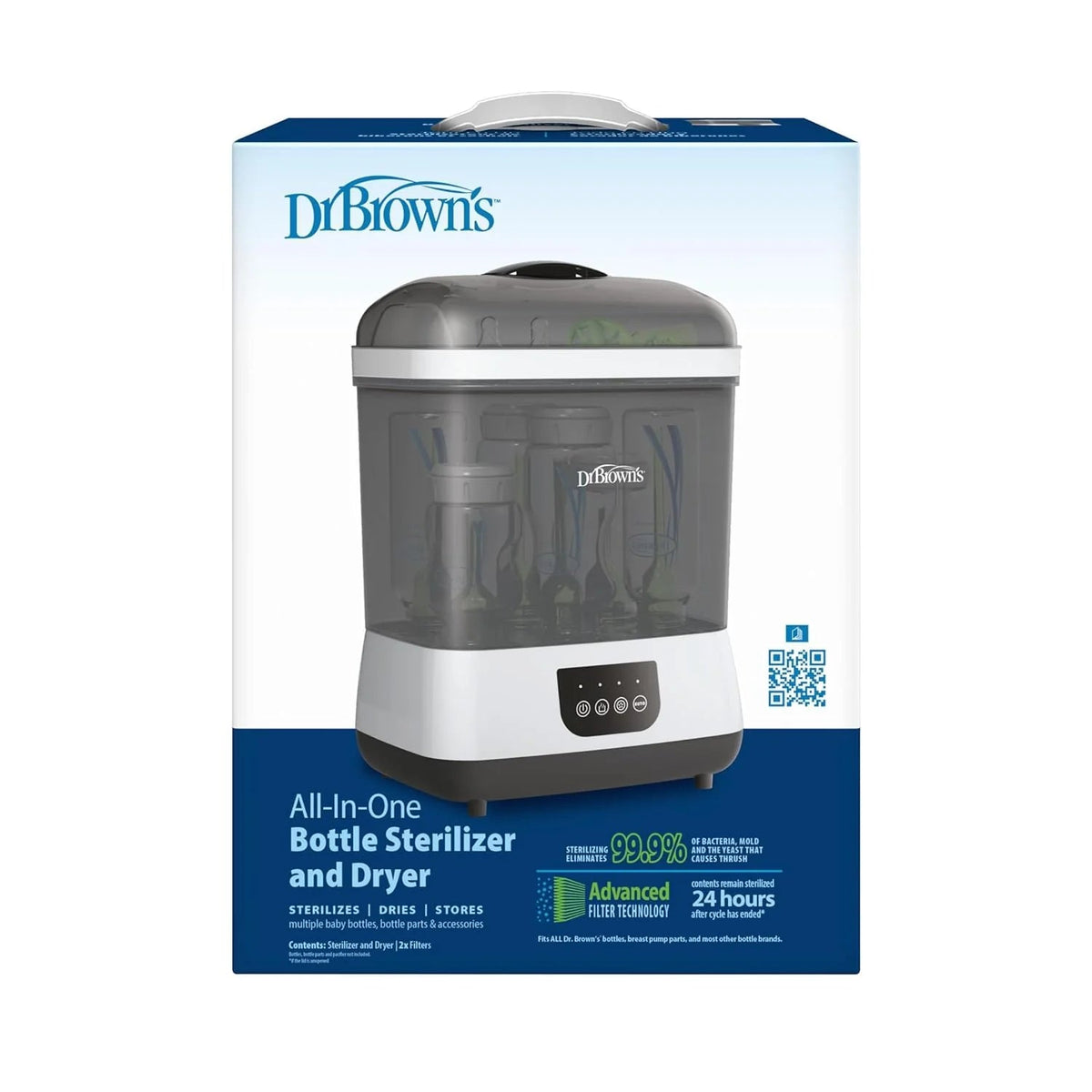 Baby Bottle Sterilizer And Dryer, 6 Bottles, 4-In-1