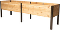 Gardener's Supply Company Elevated Cedar Raised Garden Bed, 2 ft x 8 ft, 29 in High