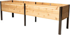 Gardener's Supply Company Elevated Cedar Raised Garden Bed, 2 ft x 8 ft, 29 in High