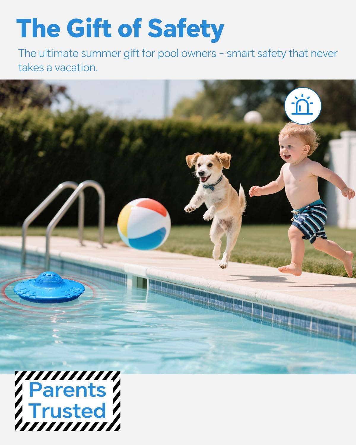 Floating Pool Safety Alarm - 110dB Alert