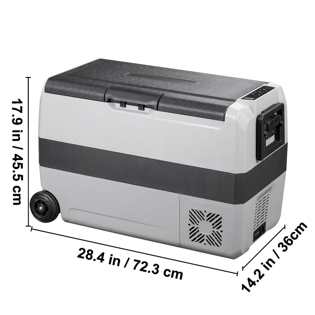 VEVOR Dual-Zone Car Refrigerator Freezer, 48QT - T45K