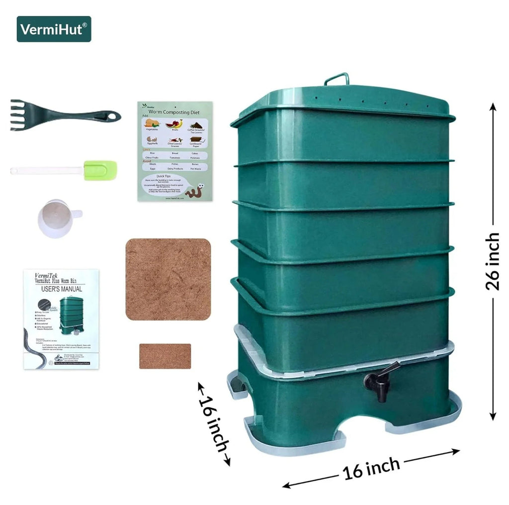 TiaGOC Plus 5-Tray Worm Compost Bin