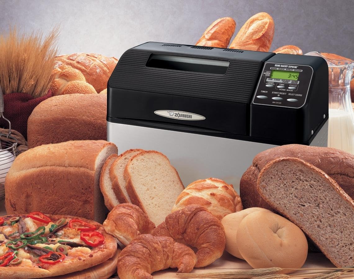 Zojirushi Home Bakery Supreme Breadmaker, 2-Pound, Black, 8.5in D x 16.87in W x 12.25in H