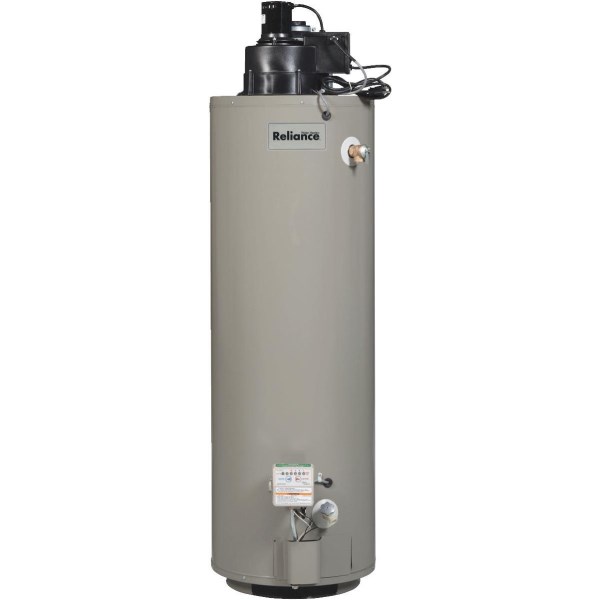 Reliance 40 Gal. Tall 6yr 50,000 BTU Natural Gas Water Heater With Power Vent