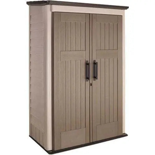 Rubbermaid Outdoor Storage Shed 52-Cubic-Foot Lockable UV-Resistant Heavy-Duty Resin